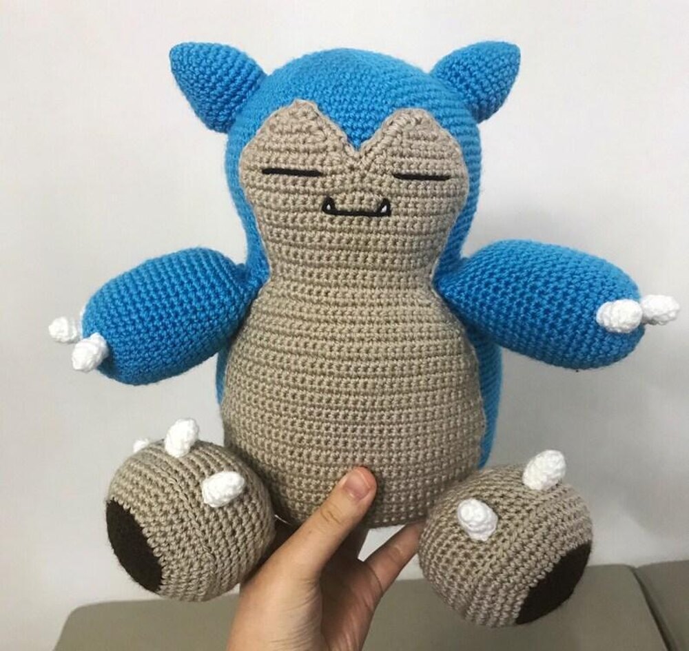 Snorlax Pokemon Crochet Plushie