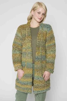 Flattering Jacket in Lion Brand Homespun - 60090AD