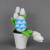 Colourful Easter egg with tulips Easter decoration