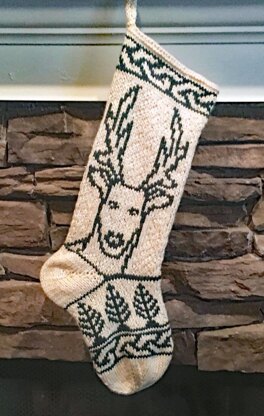 Celtic Deer Stocking