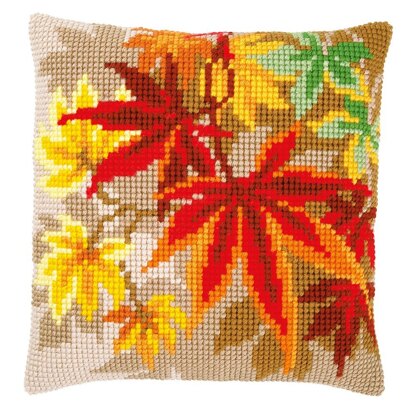 Vervaco Autumn Leaves Cross Stitch Cushion Kit - 40cm x 40cm