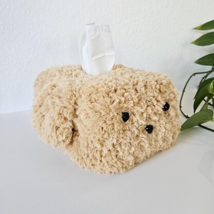 Shaggy Dog Tissue Box Cover