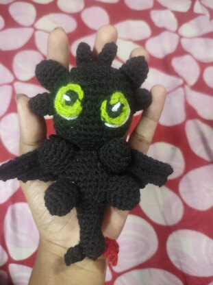 Toothless from How to train your Dragon Amigurumi