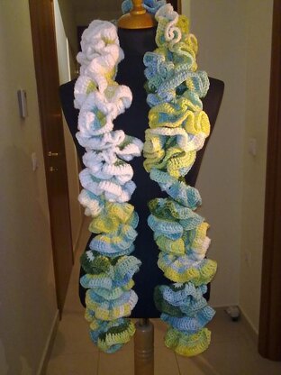 Frou frou scarf.