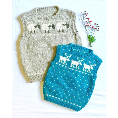 #03 Child's Sheep & Reindeer Vests