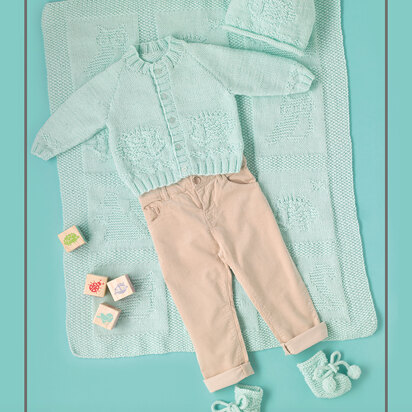 Woodland Friends - Free Layette Booties Knitting Pattern For Babies in Paintbox Yarns Baby DK