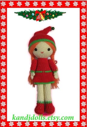 Christmas Girl - Amigurumi Crochet Pattern