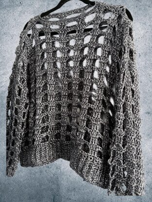 Brick Mesh Crochet Jumper