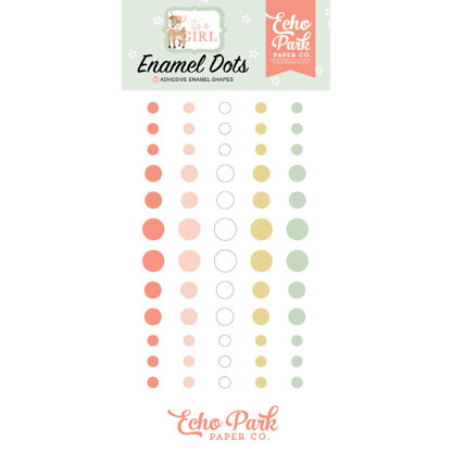 Echo Park Paper It's A Girl Enamel Dots