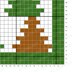 C2C Christmas Tree Sofa Square Cushion Mosaic Ladder CROCHET PATTERN