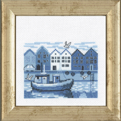 Permin Harbour Cross Stitch Kit - 12x12cm