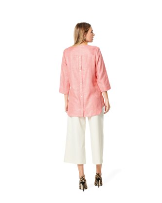 Burda Style Misses' Blouse â€“ Tunic Top â€“ V-Neck â€“ Back Button Fastening B6245 - Paper Pattern, Size 8-18