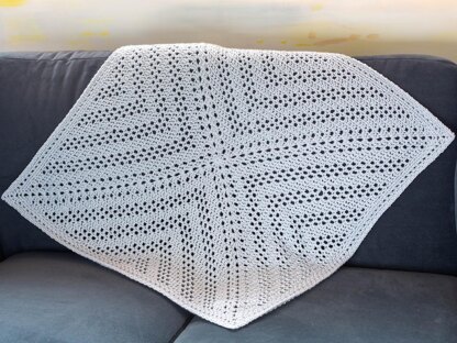 New Day Filet Crochet Baby Blanket