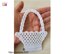 White crochet basket