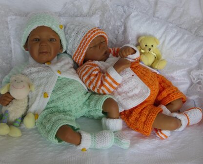 LENTE Baby Cardigan, Trousers, Hat & Bootees