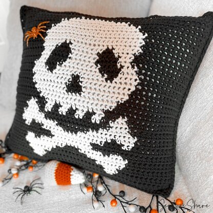 Halloween Skull Pillow