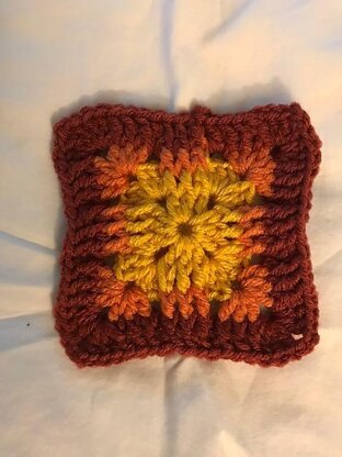 Autumn Sunset Granny Square