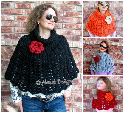 Chic Rose Poncho