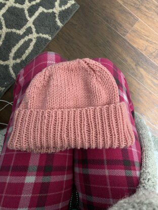 Basic Family Knit Hat in Caron One Pound - Downloadable PDF