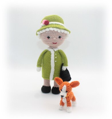 The Queen with Her Dog Crochet Pattern