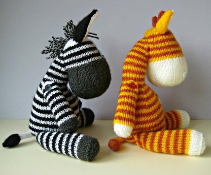 Gerry Giraffe and Ziggy Zebra