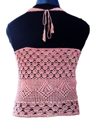 Crochet Pink Blouse