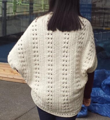 Easy Cable Crochet Shrug