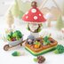5-in-1 vegetable patch crochet pattern amigurumi by AradiyaToys mini kingdom mushroom gnome crochet tutorial DIY PDF file bunny garden girl by AradiyaToys (Olka Novytska)