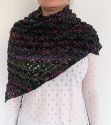 Lacey floral shawl