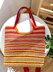 Crochet Raffia Beach Bag Pattern, Striped Tote with Leather Handles