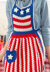 Betsy Ross Patriotic Apron in Red Heart Super Saver Economy Solids - LW4747 - Downloadable PDF