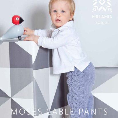 "Moses Cable Pants" - Pants Knitting Pattern For Babies in MillaMia Naturally Soft Aran