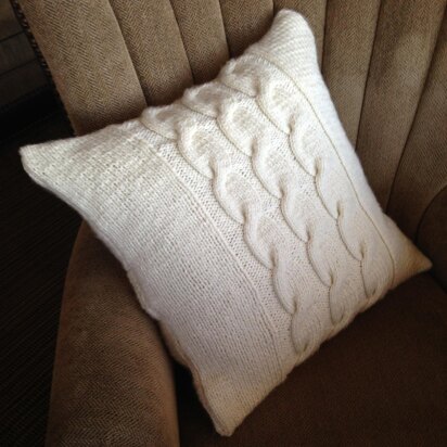 Chunky Cable Panel 24"x24" Pillow Cover