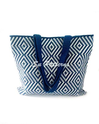 Geometric Tapestry Crochet Tote Pattern