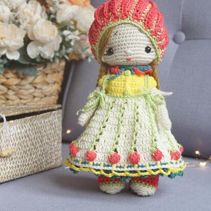 Crochet Pattern, Toy Clothes Set - Outfit Baby Alice for baby doll