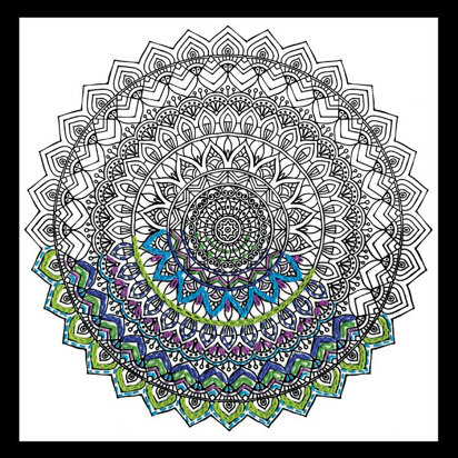 Design Works Mandala Zenbroidery Kit - 25.5 x 25.5cm
