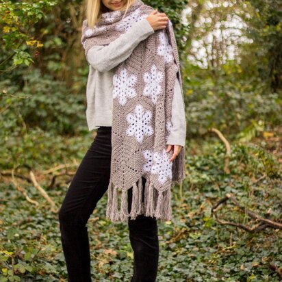 Stellar snowflake scarf