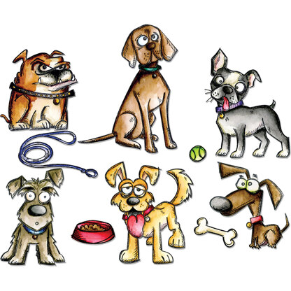 Sizzix Framelits Dies By Tim Holtz 23/Pkg - Crazy Dogs