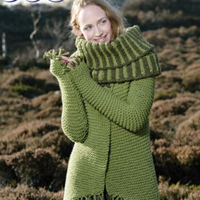 Cardigan with snood Scarf Juliette in Adriafil Charme - Downloadable PDF