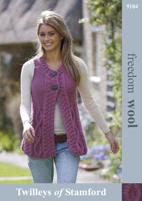 Flared Waistcoat in Twilleys Freedom Wool - 9104