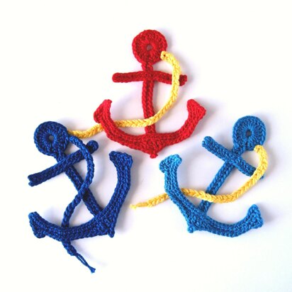 Crochet Pattern Anchor Applique