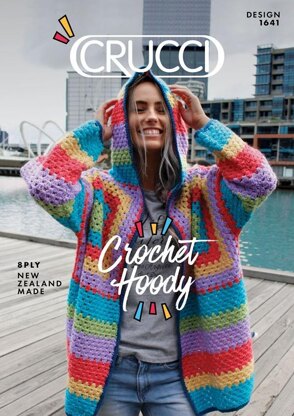 1641 Crochet Hooded Jacket