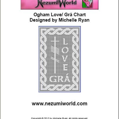 Ogham Large Love/ Grá Chart