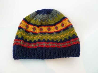 Bonnet " jack" style fairisle