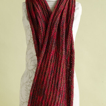 Berry Bright Shawl in Lion Brand Nature's Choice Organic Cotton- L0551