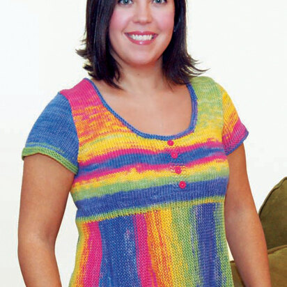 Carnival Top in Knit One Crochet Too Ty-Dy - 1588 - Downloadable PDF