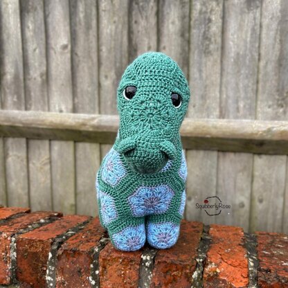 Bryan the African flower Brontosaurus dinosaur