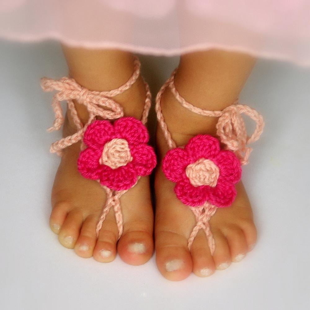 Crochet sandals for on sale babies