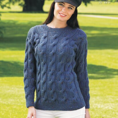 Sweater and Cardigan in King Cole Fashion Aran - 4346 - Downloadable PDF