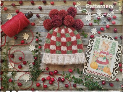 Cranberry Pie Worsted Hat